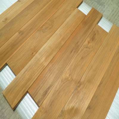 S4S Raw Unfinished AB grade Natural Real Burma Teak wood flooring