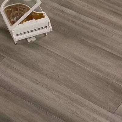 European Antique Light Grey color UV Coating Asian Taun solid wood flooring