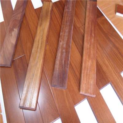 Prefinished T&G joint Mahogany Color Brazilian Teak solid wood flooring