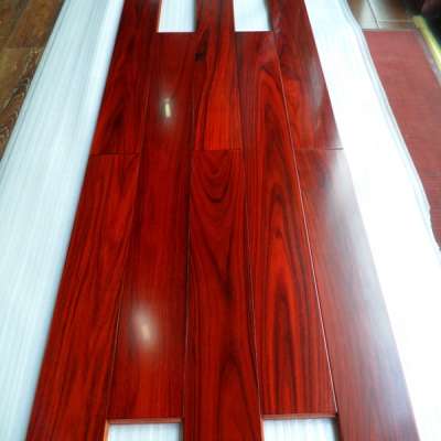 glossy Prefinished Mahogany color Rosewood engineered wood floor