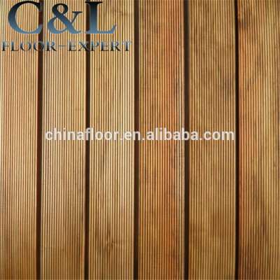 anti-sliped surface waterproof natural Burma Teak hardwood outdoor decking